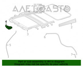 Toyota Highlander 20- Sunroof Motor