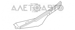 Left hood-wing seal for Infiniti JX35 QX60 13-