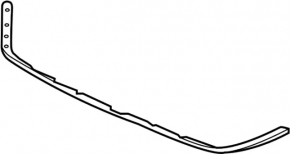 Hood seal on bumper Infiniti JX35 QX60 13- cracked