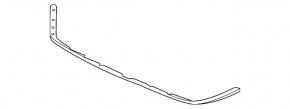 Hood seal on bumper Infiniti JX35 QX60 13- cracked