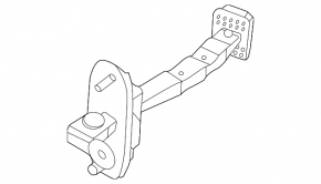 Rear left door stop for Kia Soul 20-25
