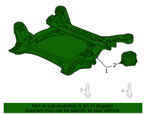 Front subframe VW Touareg 11-17