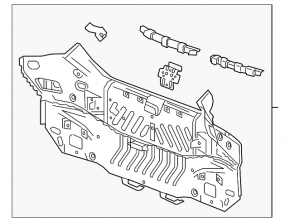Chevrolet Volt 16 rear panel - on body, silver