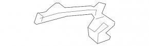 Left front panel molding for Hyundai Santa FE 21-23 gray
