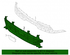 Kia K5 21-24 front bumper lower grille for radar