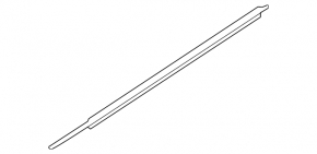 Molding door-glass central front left Audi A3 22-26 chrome