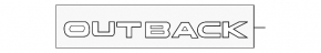OUTBACK emblem for Subaru Outback 15-19 tailgate