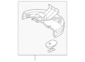 Subaru b9 Tribeca spare wheel mounting mechanism