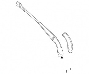 Left wiper arm Mercedes W213 E 17-23