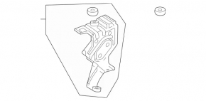 Front fender bracket, right front, Mercedes H247 GLA 20-26