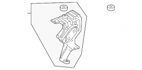 Front fender bracket, right front, Mercedes H247 GLA 20-26