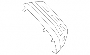 Lower left rear bumper trim Mercedes EQS-class V297 22-25 AMG pkg