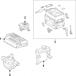 Lexus ES300h 19-21 inverter expansion tank