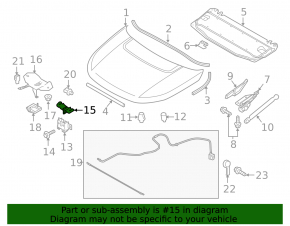Left hood latch Land Rover Discovery Sport 17-19