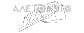 Driver's knee pad for Mercedes X164 GL, beige