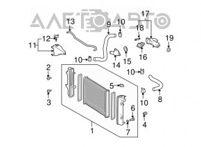 Cooling pipe upper Lexus GX470 03-09