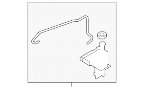 Coolant expansion tank Nissan Versa 1.8 10-12