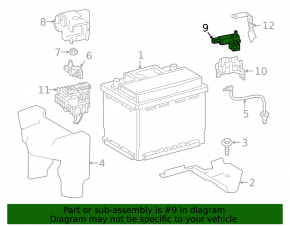 Lexus UX250h UX300h negative battery terminal 19-26