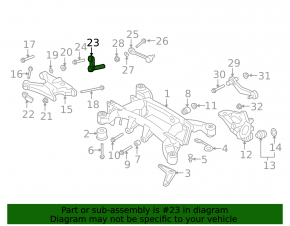 Rear axle bracket rear right BMW X5 E70 07-13