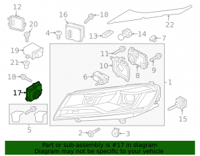 Ignition unit Audi A6 C7 16-18 rest xenon