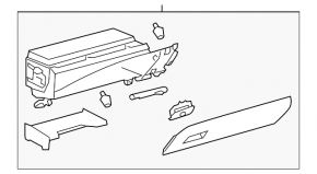 Glove box, glove compartment Toyota Avalon 13-18 black