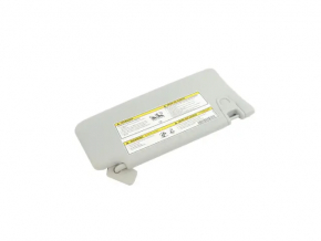 Left visor Jeep Compass 17-21 gray, without hook, with backlight
