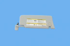 Left visor Jeep Compass 17-21 gray, without hook, with backlight
