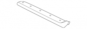Subaru Outback 15-19 right dashboard trim, gray, scratches