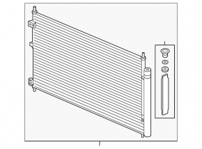Air conditioner radiator condenser Honda Clarity 18-21 usa