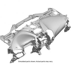 Chevrolet Volt 16-19 black dashboard with AIRBAG, bumpers, rusty squib