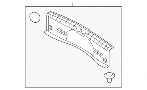 Hyundai Sonata 15-17 trunk opening trim