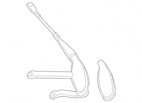 Wiper arm right Mercedes W213 E 17-23