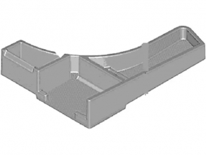Trunk tray left Ford Escape MK3 13- low sides, type 2