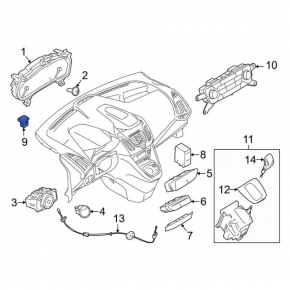 Light sensor Ford C-max MK2 13-18