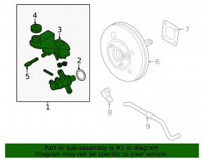 Nissan Rogue 21-23 Master Cylinder w/Reservoir & Cap JP built