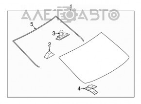 Mazda 6 rear window 14-15 USA