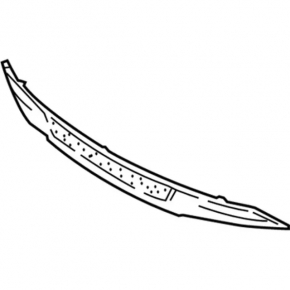 Ford Mustang mk6 18-23 front bumper lower grille, structure