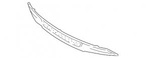 Ford Mustang mk6 18-23 front bumper lower grille, structure