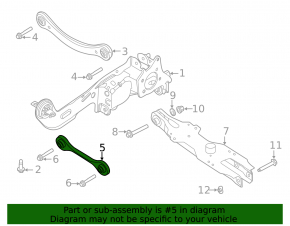 Lower rear left transverse control arm Ford Escape MK4 20-