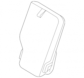 Rear seat armrest, 2nd row, Ford Escape MK4 23-25, black leather