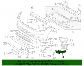 Right brake disc duct for Land Rover Range Rover Sport 18-22 rest.