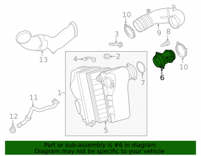Air flow meter VW Passat b8 16-19 USA 3.6