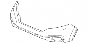 Front bumper bare Honda CRV 20-22