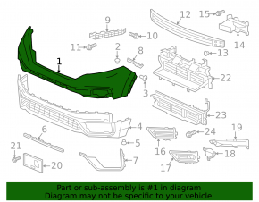 Front bumper bare Honda CRV 20-22