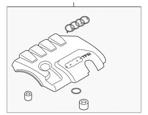 Audi A4 B8 08-16 2.0T Engine Cover