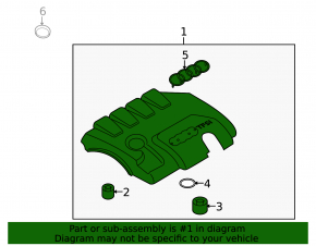 Audi A4 B8 08-16 2.0T Engine Cover