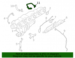 BMW F10 10-16 3.0T Turbo Cooling Pipe Outlet