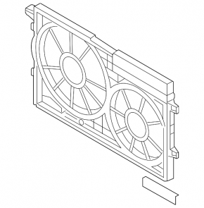 Diffuser radiator shroud bare VW Beetle 12-19 2.5