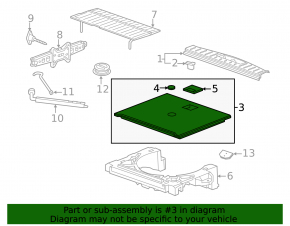Trunk floor GMC Terrain 10-17