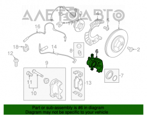 Caliper assembly front right Mini Cooper Countryman R60 10-16